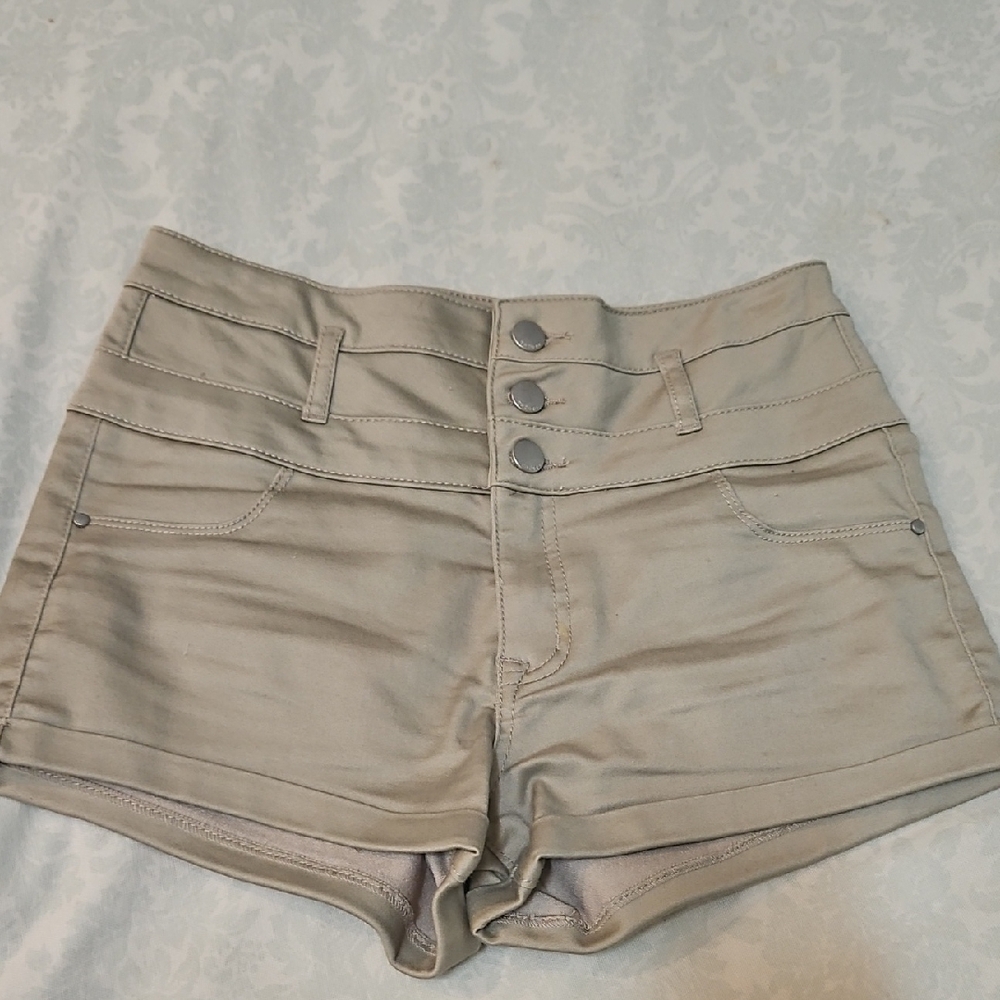 Refuge High Waist Tan Shorts